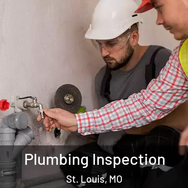  Plumbing Inspection St. Louis, MO